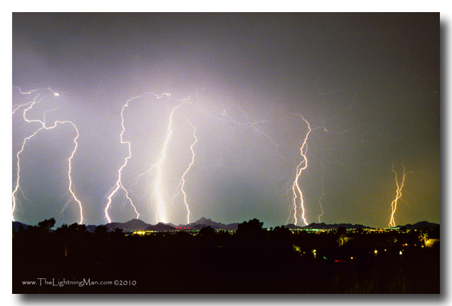 Oaxaca view 600DSs Lightning Thunderstorm View of Phoenix from Oaxaca Restaurant