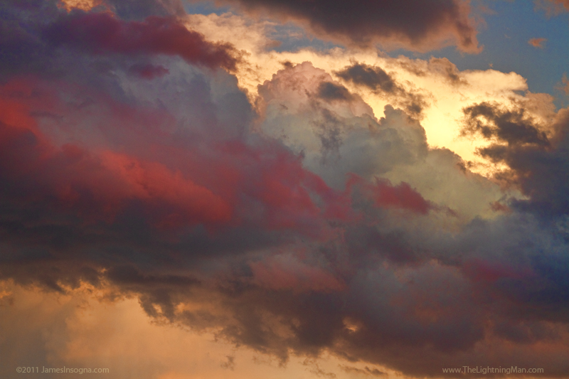 cloudscape sunset 46 800s July 13th Colorado Rocky Mountain Front Range Lightning Thunderstorms